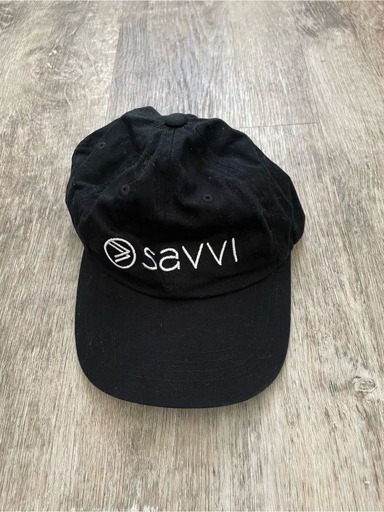 Savvi Accessories - Savvi Black Embroidered Logo Baseball Cap